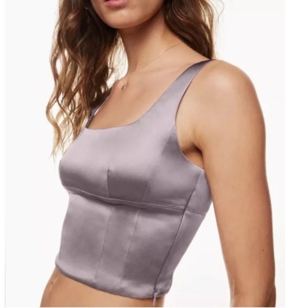 Aritzia Wilfred Satin Shiny Top
